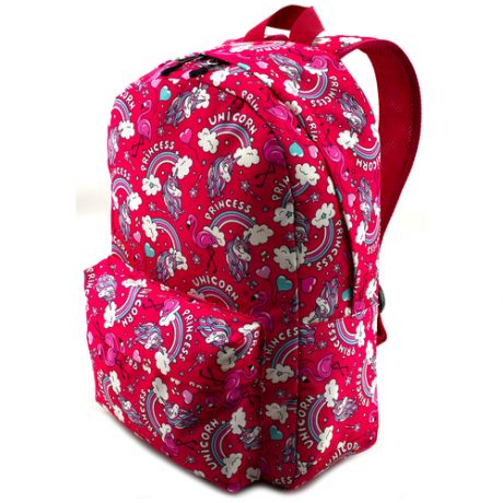 Рюкзак для девочки BITEX 28-150 розовый, единороги