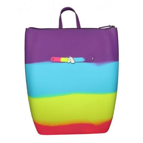 Рюкзак на молнии с подвеской Единорог+Браслет. Цвет Spark