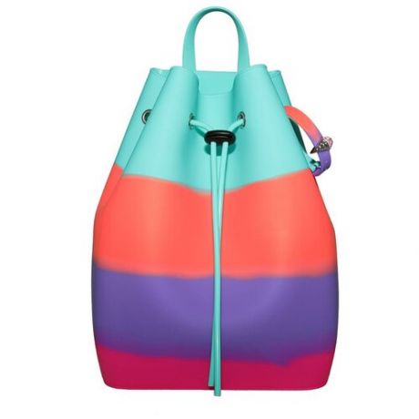 Рюкзак на веревках+Браслет с подвеской Мороженное. Цвет Peach mix