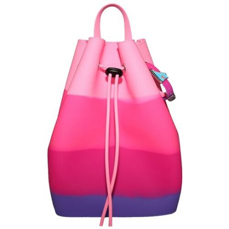 Рюкзак на веревках+Браслет с подвеской Кеды. Цвет Berry