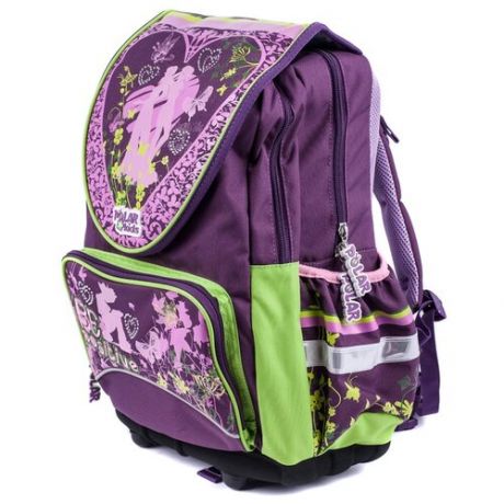 Школьный рюкзак Pola Д1308 Цветы Фиолетовый