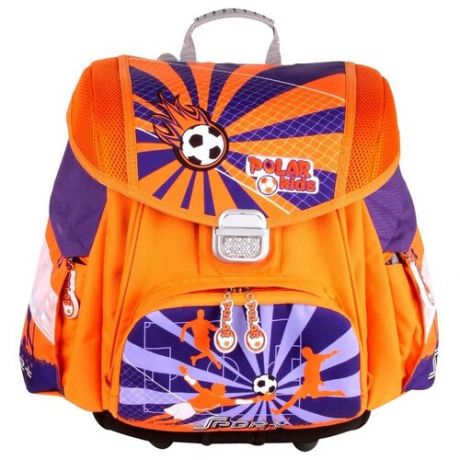 Рюкзак Polar Д1201 Футбол (оранжевый)