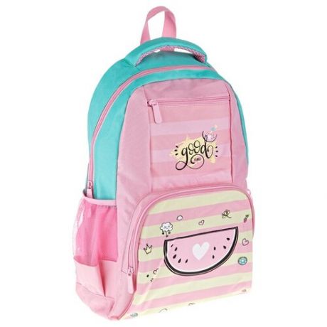 ArtSpace рюкзак School "Pink", бирюзовый/розовый