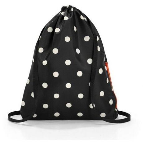 Reisenthel Мешок-сумка для обуви Mini Maxi Sacpack Mixed Dots AU7051, черный/белый