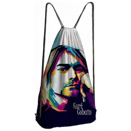 Сумка, рюкзак для сменной обуви Pop art Cobain