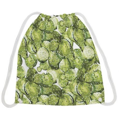 JoyArty Рюкзак-мешок Кактусы bpa_26552, зеленый