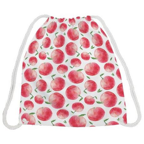 JoyArty Сумка-рюкзак Яблочный компот bpa_50765, белый/красный