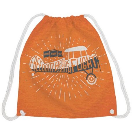 JoyArty Рюкзак-мешок Свободный полет bpa_22027, оранжевый