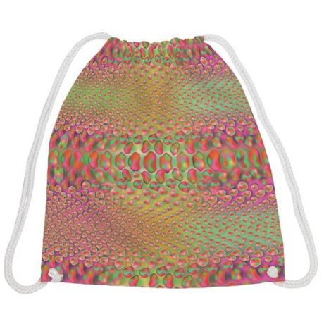 JoyArty Рюкзак-мешок Волшебная кожа змеи bpa_207105, розовый/зеленый