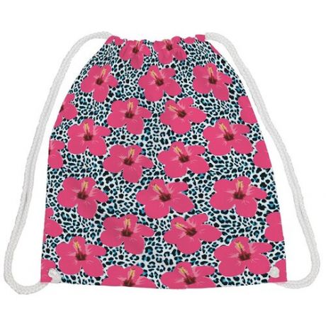 JoyArty Сумка-рюкзак Сочные цветы bpa_12278, белый/розовый