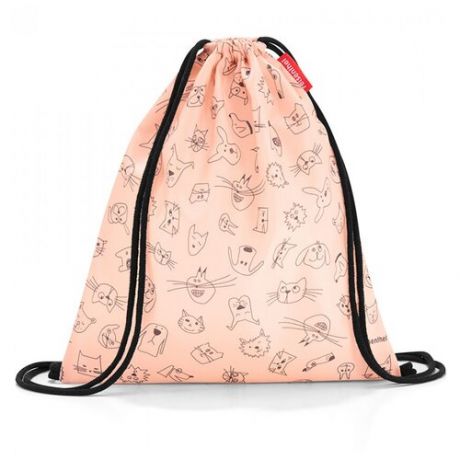 Детская сумка-мешок cats and dogs розовая