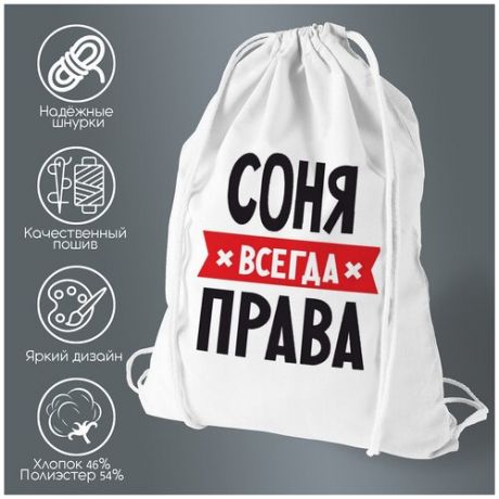 Сумка для обуви CoolPodarok соня всегда права