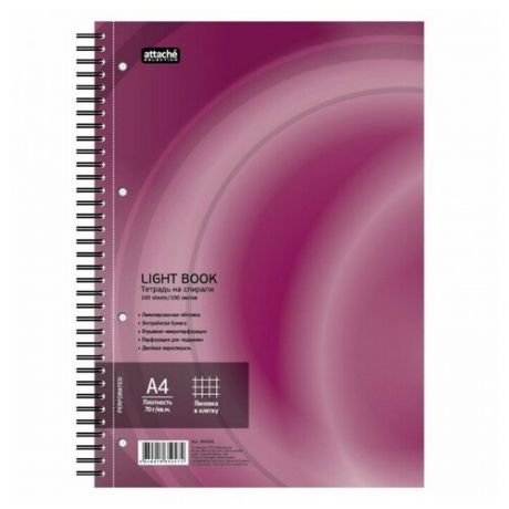 Attache SELECTION Бизнес-тетрадь LightBook А4, клетка, 100 л., коричневый