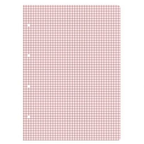 Сменные блоки для тетрадей на кольцах А5, 50 Л.(розовый), ВИД 1