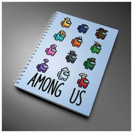 Тетрадь "Among Us heroes", А5, 48 листов, без разлиновки
