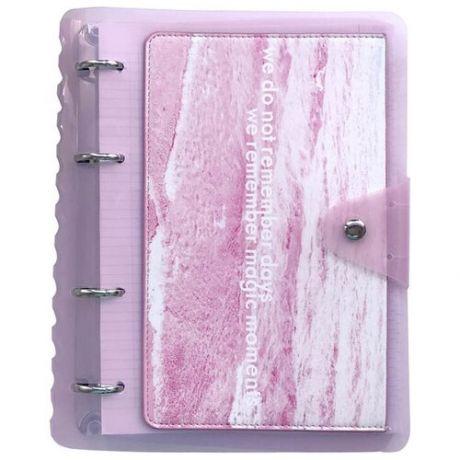InFolio Тетрадь Pocket. Море, клетка, 120 л., прозрачный/розовый