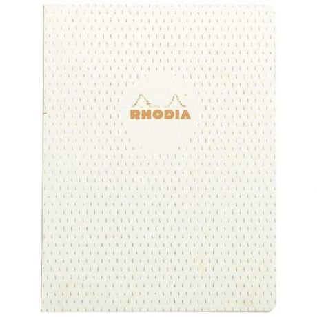 Блокнот в клетку Rhodia "Heritage moucheture ivory" 19х25 см 32 л с нумерацией 90 г, листы: слоновая