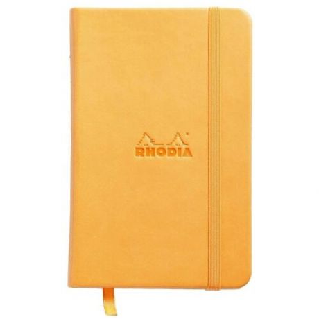 Блокнот в точку Rhodia "Webnotebook" 9x14 см 96 л 90 г, оранжевый, листы: слоновая кость
