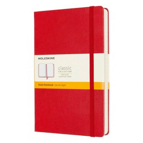Блокнот Moleskine Classic Expanded Large, 130 х 210 мм, 400 страниц, линейка, твердая обложка, красный