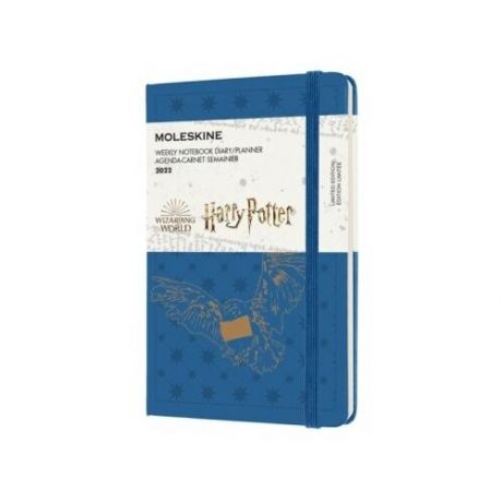 Блокнот Moleskine Еженедельник DHP12WN2Y22 LE HARRY POTTER WKNT Pocket 90x140мм 144стр cиний