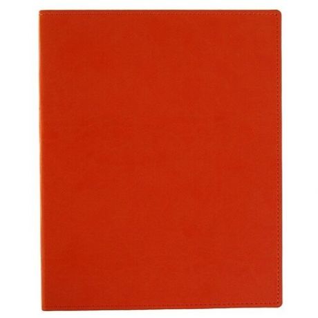 Бизнес-блокнот А4, 96 листов «Премиум», обложка из искусственной кожи, оранжевый