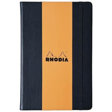 Блокнот Rhodia "Webnotebook" 14х21 см 96 л 90 г, черный, листы: слоновая кость