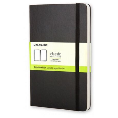 Блокнот Moleskine CLASSIC QP012 Pocket, 90x140 мм, 192 страницы, нелинованный, твердая обложка, черный