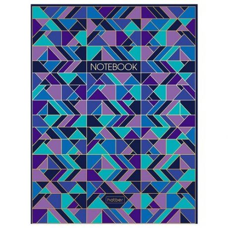 Бизнес-блокнот А5, 80 листов "Геометрия цвета", твёрдая обложка, матовая ламинация, фольгирование