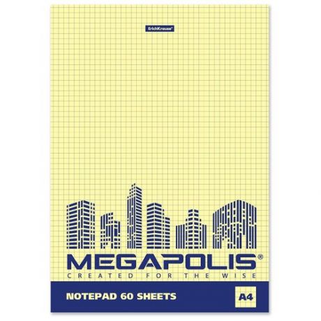 Блокнот ErichKrause Megapolis A4, 60 листов 49801