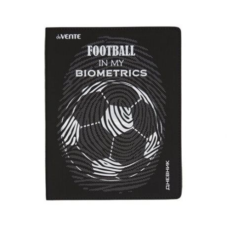 Дневник "deVENTE. Football Biometrics" универсальный блок, офсет 1 краска, белая бумага 80 г/м2,