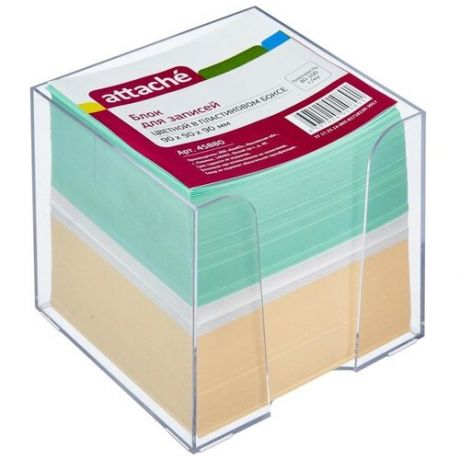 Блок-кубик Attache (90x90x90 мм 2 цвета бокс), 45880