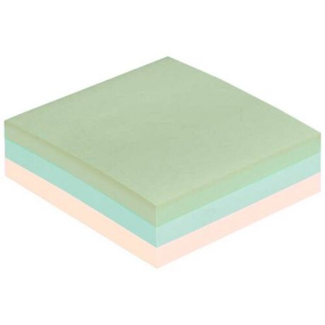 Attache Стикеры 76х76 мм, 300 л (1141109) зеленый/голубой/розовый