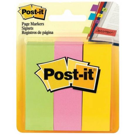 Клейкие закладки Post-it бумажные 4 цвета по 50 л 20x38 мм Post-it Professional 7100027320 61991