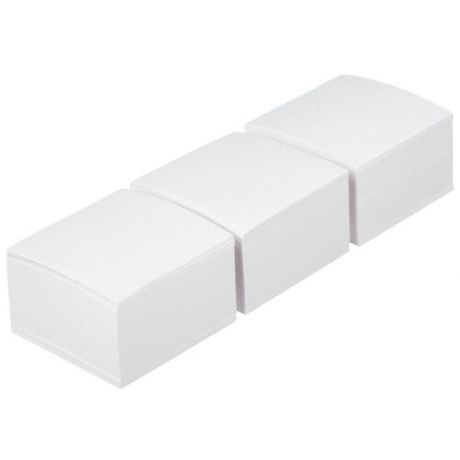 Блок для записей Attache 90x90x50 мм белый плотность 80 г/кв.м 3 штуки в упаковке, 1098645