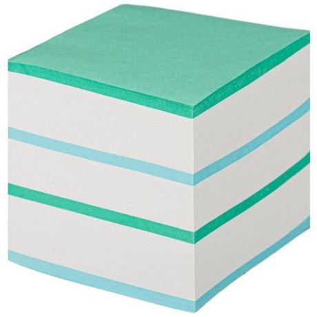 Блок для записей Attache 90x90x90 мм разноцветный плотность 65 г/кв.м, 1179447