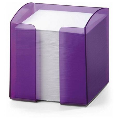 Подставка для бумажного блока (в комплекте 800листов 90х90мм) DURABLE TREND, прозрачно-фиолетовый