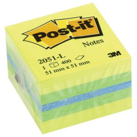 Post-it Блок-кубик 51х51 мм, 400 штук (2051-L/2051-P) розовый