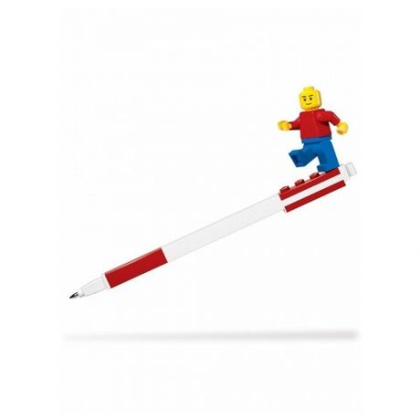 52602 Гелевая ручка с минифигуркой LEGO Classic, цвет чернил: красный