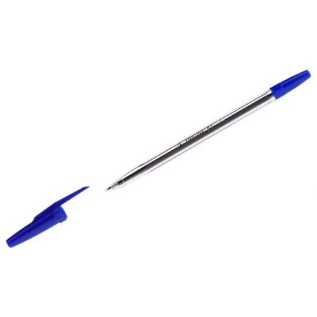 Ручка шариковая Corvina "51 Classic" синяя, 1,0мм, прозрачный корпус, 50 шт. в упаковке