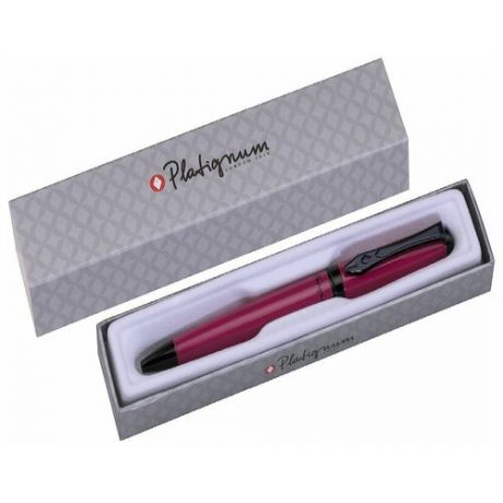 50316 Шариковая ручка в розовом металлическом корпусе (цвет чернил: синий), в подарочной коробке, в комплекте с дополнительным стержнем с чернилами чёрного цвета