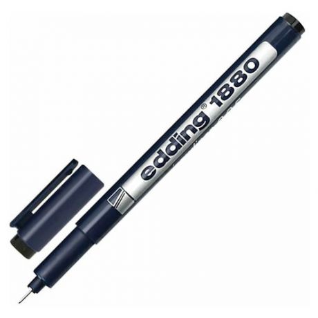 Ручка капиллярная (линер) EDDING DRAWLINER 1880, черная, толщина письма 0,05 мм, водная основа, E-1880-0.05/1