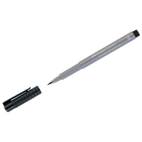 Ручка капиллярная Faber-Castell "Pitt Artist Pen Soft Brush" цвет 232 холодный серый III, кистевая
