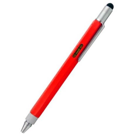 Ручка-стилус GSMIN L3 с линейкой и уровнем (Красный)