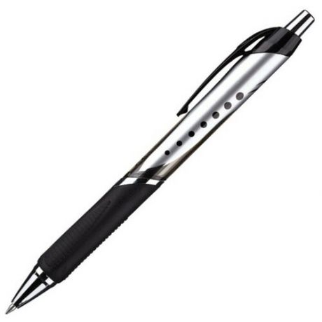Ручка гелевая Attache selection Galaxy, черный корпус, цвет чернил- черный