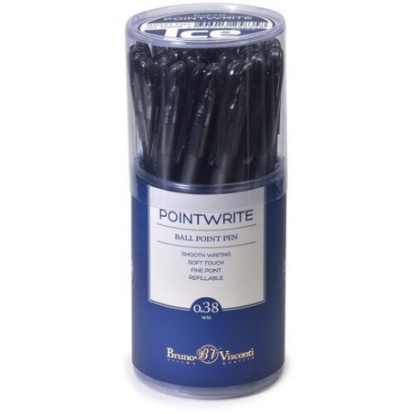 Ручка "PointWrite Ice" шариковая 0.38 ММ, синяя, 24 штуки.
