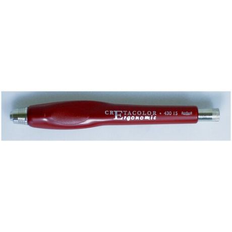 Держатель для стержня 5-6 мм CretacoloR "ERGONOMIC", красный пластмассовый корпус эргономичной формы CC430 15