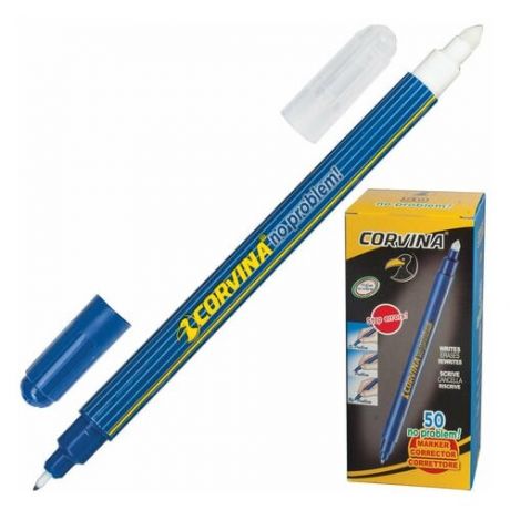 Ручка стираемая капиллярная CORVINA (Италия) "No Problem", синяя, линия письма 0,5 мм, 41425, 140309