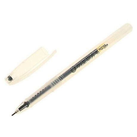 Ручка гелевая, 0.5 мм, чёрный, тонированный корпус, 12 шт.