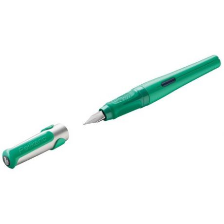 Ручка перьевая Pelikan Pelikano (PL802956) зеленый A перо сталь нержавеющая для правшей карт.уп.