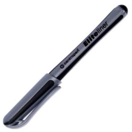 Centropen Ручка капиллярная, 0.8 мм, Centropen 4721 ELITE LINER, черная, длина письма 1500